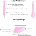 thumbnail image 4 of Ensemble de 7 Pcs d'Outils de Massage Gua Sha Grattant, Ensemble d'Outils de Massage GuaSha en Résine Naturelle pour Libération du Visage, du Dos et du Cou, Réduire la Douleur Musculaire (Rose), 4 of 8