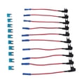 thumbnail image 4 of Paquete de 10 portafusibles con ranuras duales para añadir un circuito, adaptador TAP con minicuchilla ATM de 15 amperios, 4 of 12