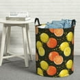 thumbnail image 5 of Picia Orange Lemon Large Laundry Basket, Waterproof, Freestanding Laundry Hamper, Collapsible Tall Clothes Hamper with Extended Handles-, 5 of 8
