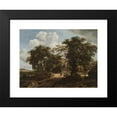 thumbnail image 2 of Meindert Hobbema 14x12 Black Modern Framed Museum Art Print Titled - A Cottage in the Woods (C. 1662), 2 of 5