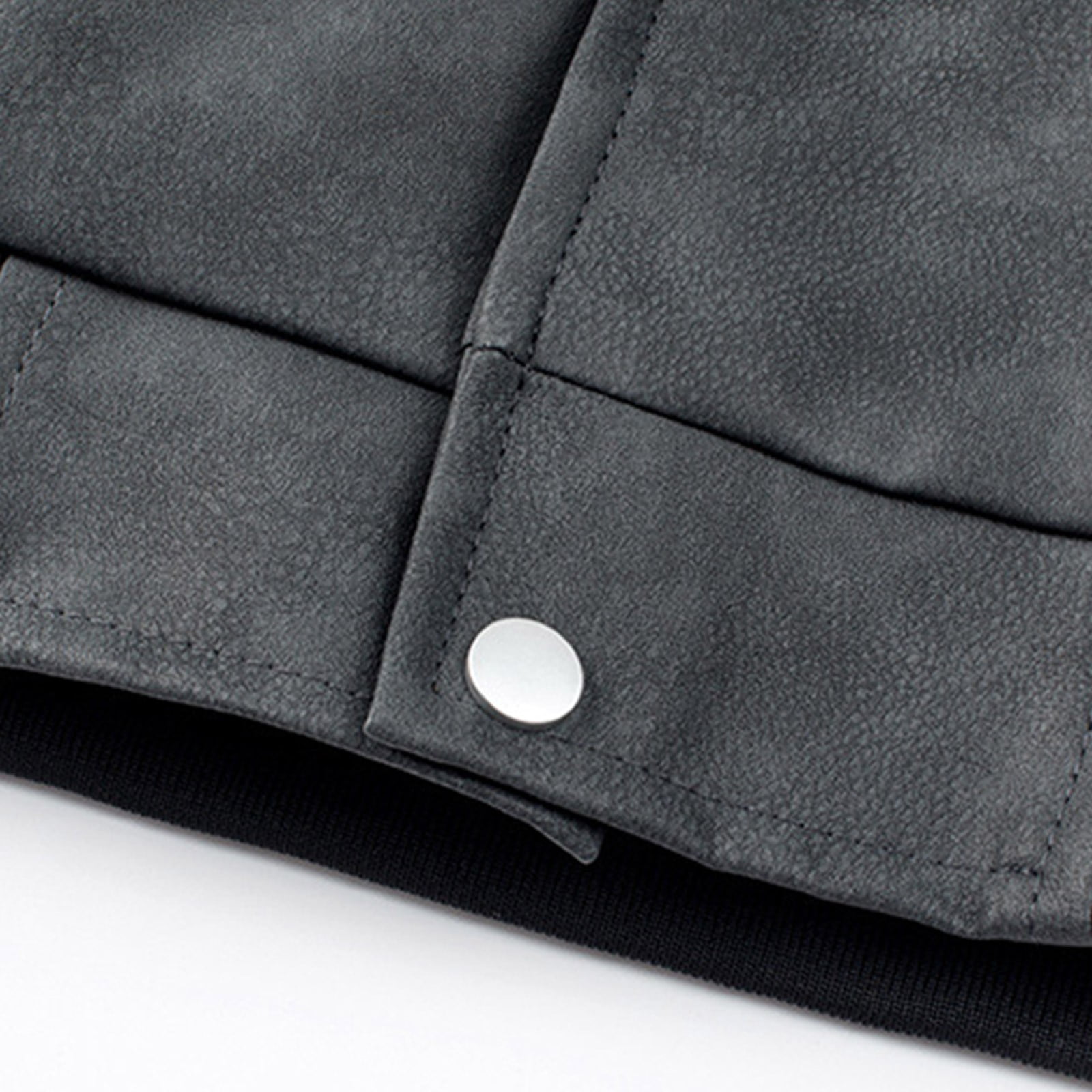 Maoxin Mens Jacket Men's Fashion Casual Outdoor Leather Clip Long Sleeve Hooded Casual Coat/jacket Hardshell Jacket Plus Size Jacket for Men , Black , XL