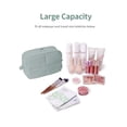 thumbnail image 3 of Bolsa de maquillaje Narwey Puffy acolchada para viajes para mujeres y niñas, color verde, 3 of 6