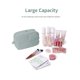 thumbnail image 3 of Bolsa de maquillaje Narwey Puffy acolchada para viajes para mujeres y niñas, color verde, 3 of 6