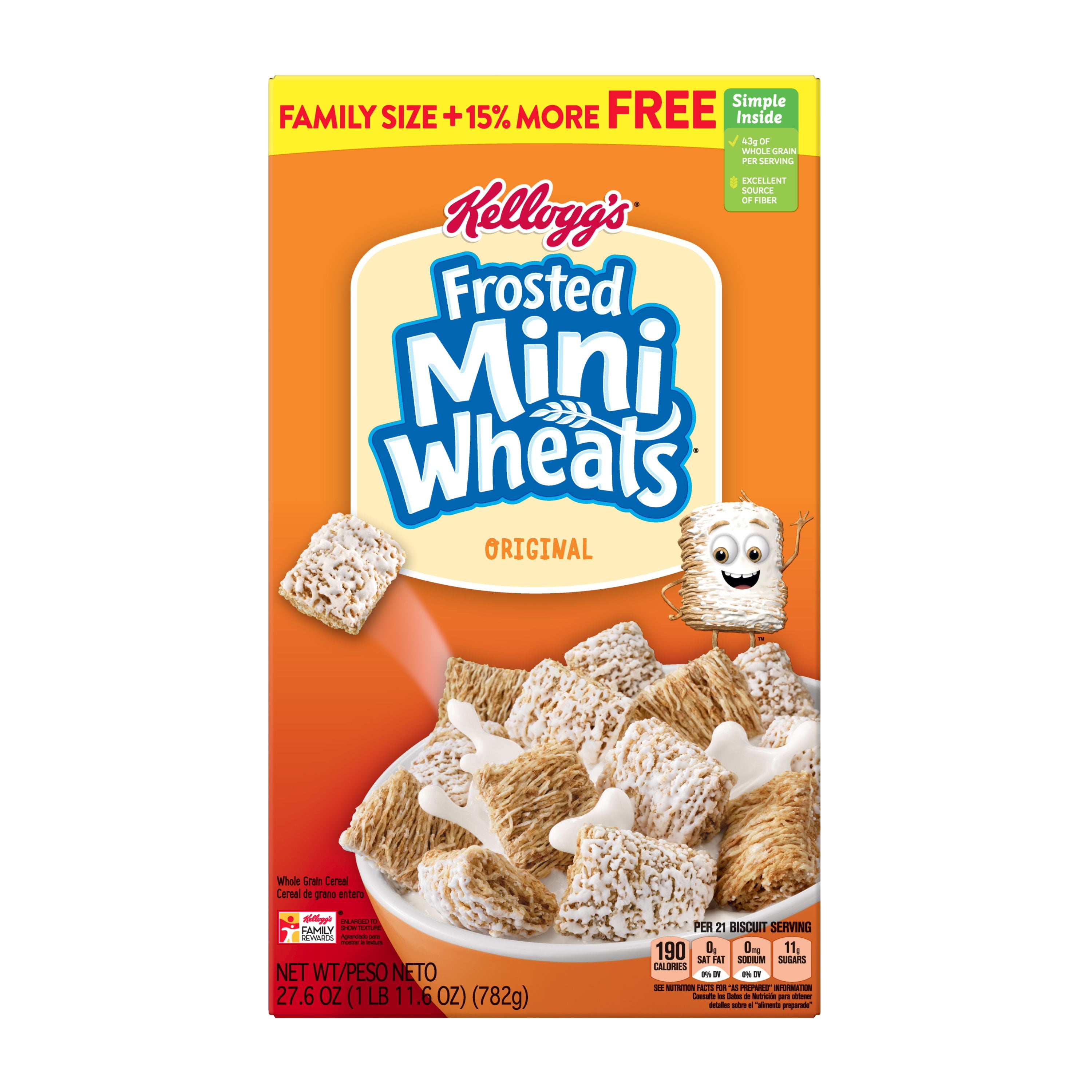 Mini Wheats Kellogg Fmw 27.6 Oz. Bonus Packs