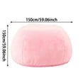 thumbnail image 3 of Fluffy Stuffed Animal Storage Bean Bag Chair Cover(No Filler), 59x26in Faux Fur Washable Ultra Soft Bean Bag Cover for Plush Toys or Textile,Plush Shaggy Large Beanbag for Adults Kids Teens, 3 of 5