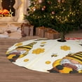 thumbnail image 6 of Sikiie Beekeeper Gnome Holding A Glass 30-48 inches {designName} Print Christmas Tree Skirt Snowman Xmas Tree Skirt with Edge Christmas Decorations for Holiday Party36", 6 of 7