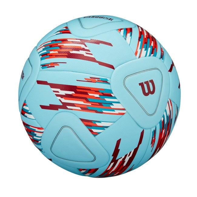 Wilson NCAA Vanquish Soccer Ball- Blue/Red/White, Size 5, 2PK