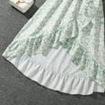 thumbnail image 6 of Landzoo One Girls' Spring Summer Elegant Dress V Neck Maxi With Ruffle Hem & Adjustable Waist Beautiful Cute Casual Girl's Dress 9-10 Years, 6 of 6