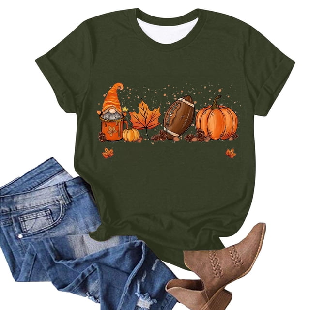 Puntoco Camiseta de pollo a la moda para mujer, lindas camisetas de granja, camisetas casuales de manga corta para mamá, blusas