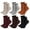 D, variant on 6 Pairs Women Socks Ruffle Edge Solid Color Anti-slip High Elasticity Ankle Length Low-cut Daily Sport Socks Great Gift for Mom Wife Daughter