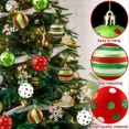 thumbnail image 5 of 6 bolas navideñas de lunares para colgar en el árbol, pintadas a mano, para decorar el árbol, 5 of 5