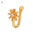 thumbnail image 2 of Jiaroswwei Fake Nose Ring Frog U Shape Cartoon Shiny Cubic Zirconia Nose Cuff for Party, 2 of 8