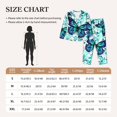 thumbnail image 5 of Uemuo Blue Floral with Butterflies Pattern Womens Pajama Sets,PJ Set for Women,Pajamas for Women Logo,Long Sleeve Pajama Set for Women,Soft Long Sleeve Top With Pants-, 5 of 9