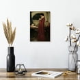 thumbnail image 2 of Elephant Stock The Crystal Ball Wall Art - Vertical Canvas Wall Art - Living Room Wall Decor - People Canvas - Brown And Yellow Decor By John William Waterhouse - 8" x 12", 2 of 8
