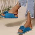 thumbnail image 2 of Juebong Sandals clearance Twist Knot Flat Toe Side Sandals for Women Girls Dresssy 2024 Twist Knot Flat Toe Sandals, Bowknot Toe Flat Slides for Women, Beach Bowknot Sandals Slippers, 2 of 4