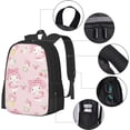 thumbnail image 4 of Cartoon 3d Print Backpack My Bunny Melody Backpack Lightweight Travel Laptop Bag Adults Daypack, 4 of 9