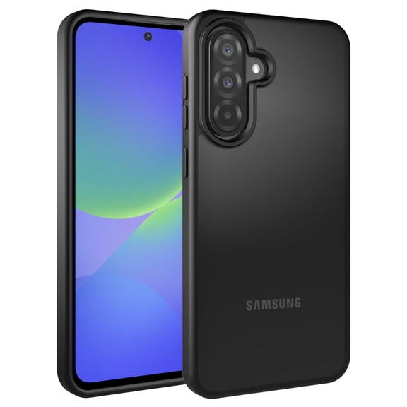 UUBOXS Galaxy A36 5G Case, Military Grade Drop Proof Phone Cover, Translucent Matte Shockproof Bumper for Samsung Galaxy A36 5G, Black