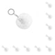 thumbnail image 1 of Llavero Cómodo Creativo Kearding Fuzzy Ball 10piezas Blanco 6cm, 1 of 3