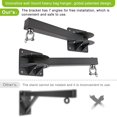 thumbnail image 4 of Colgador de bolsas pesadas SELEWARE, 61 cm, soporte de pared con resorte, 4 of 7