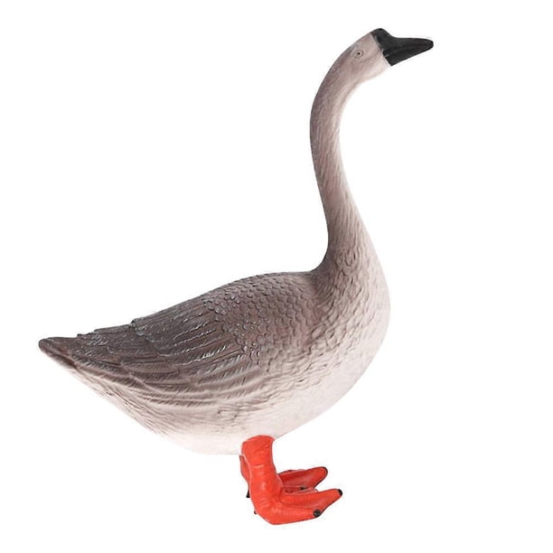 Plastic Goose, Realistic Animal Statue for Home Decoration, Durable Craftsmanship