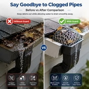 8 Pack Aluminum Gutter Guard Strainers,6.7X3.5In Aluminum Filters,Heavy Duty Gutter Guards Mesh,Preventing Blockage Leaves