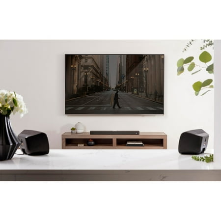 Polk Audio - Wireless Surround Speakers (Pair) for Polk React and Polk Magnifi Soundbars - Black