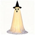 thumbnail image 4 of BiFandian 2-Pack Halloween Ghost Decorations Outdoor, Ghost Decor with String Lights Remote Control, Spooky Party Decor for Living Room, Bedroom, Window, Halloween Decoration Indoor, 4 of 7
