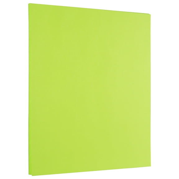 JAM Paper 8.5x11, 100 per Pack, 24lb Lime Green