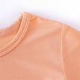 thumbnail image 5 of WERYOUNG Girls Boys Bodysuits Spring Summer Short Sleeve Solid Color Sleep And Play Rompers Cute Onesieï¼Orangeï¼12-18 Months, 5 of 8