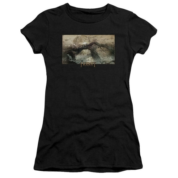 Hobbit Epic Journey S/S Junior Women's T-Shirt Sheer Black