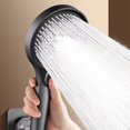 thumbnail image 4 of 13 Cm Big Panel High Pressure Shower Head Black 3 Modes Large Flow Spray Nozzle, 4 of 4