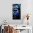 thumbnail image 2 of Elephant Stock Blue Meditating Buddha Wall Art - Religion And Spirituality Canvas Canvas - 12" x 24", 2 of 8