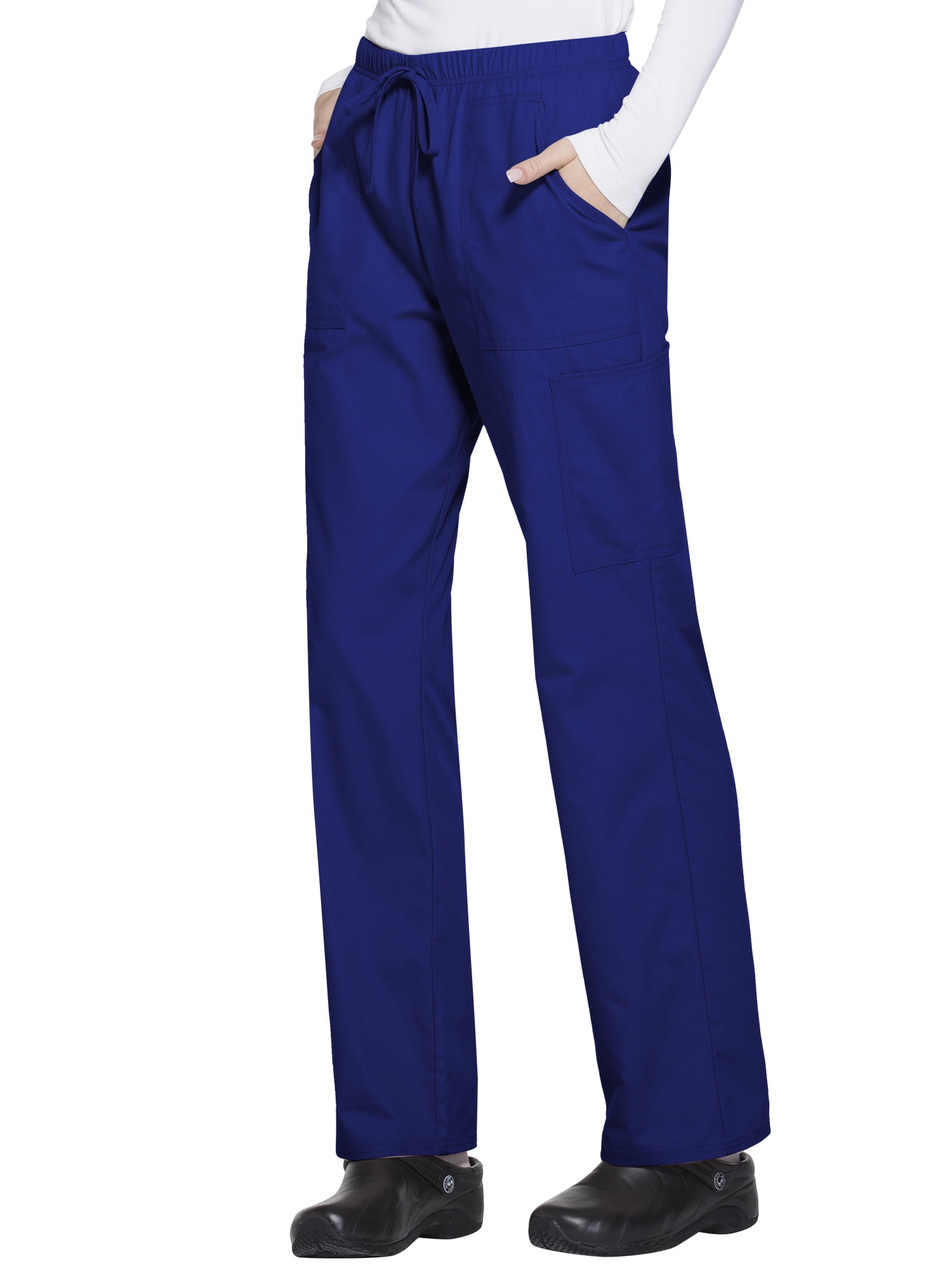 scrubstar petite drawstring cargo pant