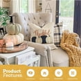 thumbnail image 4 of Fall Pillows Covers 18x18 Inch,Thanksgiving Pumpkins Pillow Decorative Throw Pillows,Dark Blue Pillow Case,Outdoor Autumn Cushion Covers,Fall Decorations for Home Couch(21-18), 4 of 6