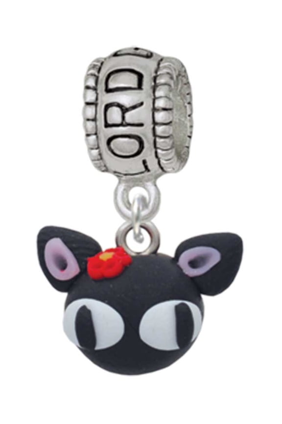 Fimo Clay Cute Kitty Lord Guide Me Charm Bead