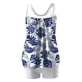 thumbnail image 5 of Women's Tankini Swimsuit Scoop Neck Plus Size Floral Loose Top with Boyshorts Ruffled Flowy Loose Fit Summer Beach Swimwear, 5 of 5