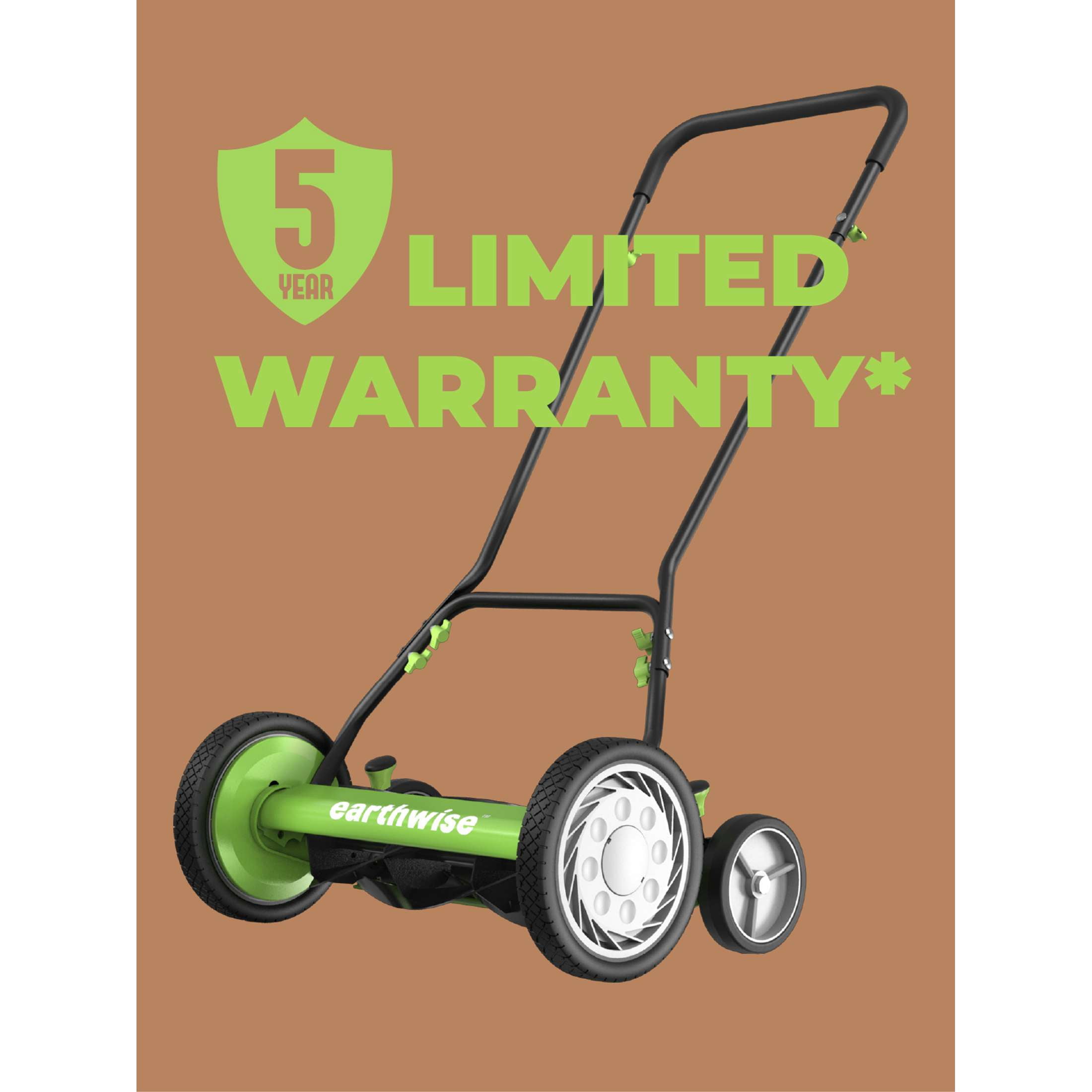 EarthWise 16" 5-Blade, Push Reel Mower