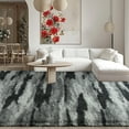 thumbnail image 7 of Wellber Shag Rugs Fluffy Tie-Dyed Area Rug for Bedroom Living Room Carpet Home Decor,6'x9',Black, 7 of 7