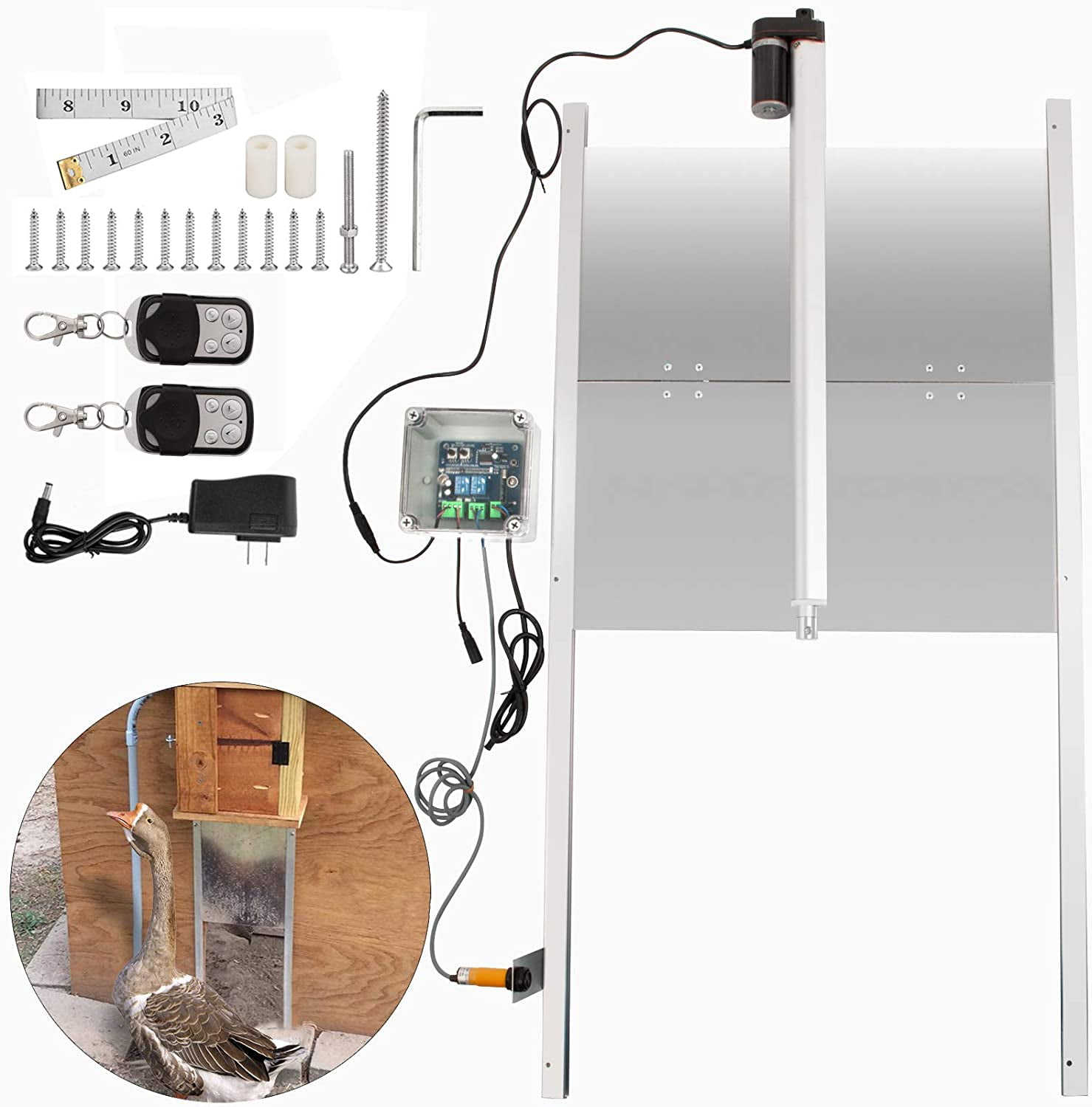 VEVOR Automatic Duck Door Opener Chicken Coop Opening Kit Light Sensor