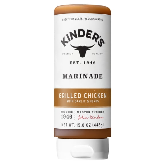 Kinder's Grilled Chicken Marinade for Chicken and Vegetables, 15.8 oz Bottle