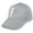 Light Gray, variant on Daxton Performance Cool Tech Baseball Hat - Black Cap, Silver Logo Letter B