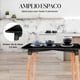 thumbnail image 4 of Mesa Comedor Cuadrada Pido Todo Estilo Eames Minimalista Negro 6.49 pulg, 4 of 7
