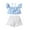 Blue, variant on Sngxgn Girl's Sweaters Set 2 Piece Outfits Rib-Knit Sweatsuits Cute Pullover Sweatshirt and Sweatpants Kids Tracksuits(Blue,86)