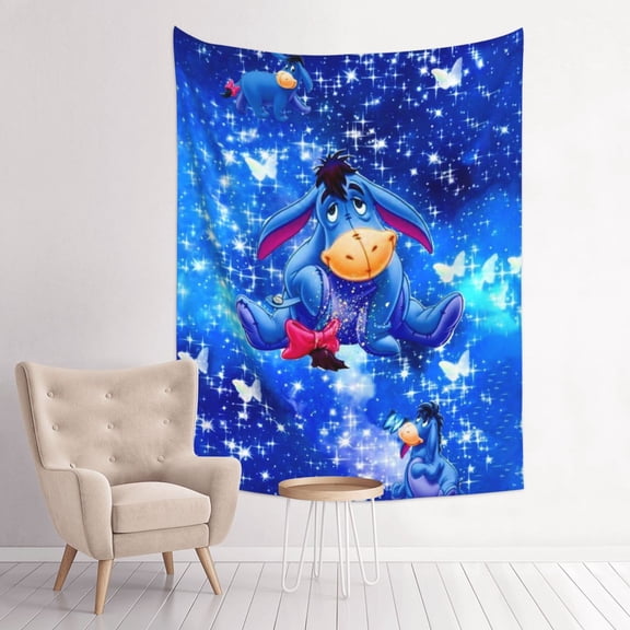 Ee-Yore Tapestry Anime Poster Large Background Wall Art Bedroom Wall Decor For Birthday Party