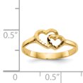 thumbnail image 2 of 14K Yellow Gold Children's Heart Ring, 2 of 2