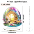 thumbnail image 2 of Darzheoy Easter Tabletop Decorations, 2D Visual Bunny Egg Themed Centerpiece for Living Room, Festival Home Decor, Party Dining Table Shelf Ornament, 2 of 6
