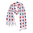 thumbnail image 5 of Winter Scarves for Women Red Blue Stars Orderly Fashion Fashion Pashmina Shawl Wraps Long Blanket Scarf for Fall Spring, 5 of 10