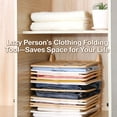 thumbnail image 3 of 2026 Upgraded Stackable Clothing Organizer, 5/10 PCS Folding Board System for Shirts Pants Spring Summer and Autumn Clothing, Space-Saving Lightweight Durable (5, White), 3 of 8