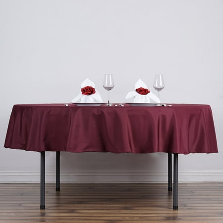 

BalsaCircle 70 Round Polyester Tablecloths Wedding Burgundy