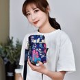 thumbnail image 4 of HEVIRGO Women Coin Purse Floral Print Shoulder Strap Mini Wear-resistant Space-saving Crossbody Bag for Daily Life, 4 of 10
